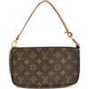 Louis Vuitton Pre-Owned - Clutch Pochette Accessoires 2002 - Donna - PVC/tela/pelle - Taglia unica - Marrone