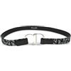 Christian Dior Pre-Owned - Cintura Trotter 2012 - Donna - tela/pelle - Taglia unica - Nero