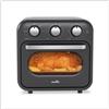 Joyteck KKZ-18MG01-H Forno Friggitrice aria calda grande 16 LT forno,disidratatore di alimenti nero/grigio vintage 1400W 230°C+20° Cestello per friggere + vassoio per cuocere inclus