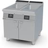 LOTUS Cuocipasta elettrico da 40 + 40 litri - Cm 80 x 90 x 90h