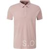 s.Oliver 2143964 Polo con Stampa Etichetta, Rosa 4163, M Uomo