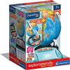 Clementoni Sapientino Più - Esploramondo Real Time, Mappamondo Bambini 7+ Anni, Globo Educativo, Penna Bluetooth e App per Foto e Video in Diretta, 28 Attività, Made in Italy, Lingua Italiana, 16446