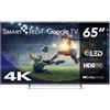 SMART TECH - TV QLED 65QG02V 65"UHD 4K DVBT2-S2 SMART GOOGLE STAND