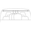 Magazzino TP 17 appenderia per auto cromo L100 cm