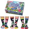 United Oddsocks Blooming Amazing - Confezione da 6 calzini da donna, Multicolore, 4-8