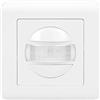 ORNO CR-261 Interruttore della Luce con Sensore di Movimento Montaggio in Scatola Ø60 mm Portata: 9m 160° Compatibile con LED 5W-75W Regolazione TIME e LUX IP20