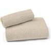 LEONARDO HOME - set di asciugamanI 1+1, 450 gsm, composizione set viso 50x100+ ospite 40x60, certificato OEKO-TEX, massimo comfort e morbidezza.