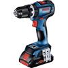Bosch Professional 18V System Trapano-Avvitatore con Percussione a Batteria GSB 18V-90 C (incl. 2 Batterie da 5.0 Ah, Caricabatteria GAL 18V-40, in L-BOXX)