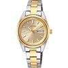 Seiko Orologio Analogico Quarzo Giapponese Donna con Cinturino in Acciaio Inox SUR354P1