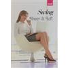 MEDI ITALIA Srl Medi Swing Sheer & Soft Calze Autoreggenti 140 Den 18mmHg Colore Nero Taglia 6 Rif. 1450 Sf 1 Paio