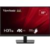 Viewsonic Monitor PC 32 3840 x 2160 Pixel 4K Ultra HD VA Luminosità 300 cd/m2 Risposta 4 ms colore Nero - VA3208-4K-HD