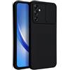 SLIDE CUSTODIA TPU SILICONE SLIDE COVER CASE CON PROTEZIONE FOTOCAMERE PER SAMSUNG GALAXY A35 5G BLACK
