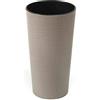 Siena Garden Vaso per Piante Eco Locon, Grigio, Ø 30 x 57 cm