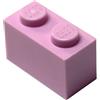 LEGO 50 Brick 1 x 2 Rosa Brillante