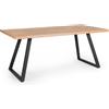 Bizzotto Tavolo Dukat 180x90 nero