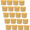 FAH FAMILY AT HOME Stampo per Panettone Alto 750 gr, 20pz - Pirottini Panettone Professionale di Carta Naturale di Pura Cellulosa ad Alta Densità, Forme di Cottura per Panettoni, Resistente al Calore 200°C