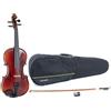 GEWA Set di violino Ideale VL 2 - 1/4 pronto per suonare, arco in Massaranduba, corde Larsen Aurora, astuccio per violino