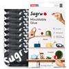 Sugru Colla modellabile Sugru di tesa, adesivo forte per tutti gli usi, confezione da 8 (8 x 3.5 g) in nero