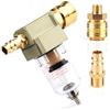 SUNOYA Regolatore di pressione dell'aria: Filtro Aria Compressa, Separatore Dello Ad Aria Compressa 1/4, Filtro Compressore Dair, Separatore D Acqua Separatore D Olio con Raccordo Rapido per Filtro
