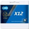 KMC Catena KMC X12 126 maglie silver black 12v