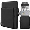 MoKo Custodia Protettiva da 9-11'' con Tasca Laterale, Accessori Tablet, Borsa per iPad 10a/Air 5 10.9 2022, Galaxy Tab S8 11, iPad 9a 8a 7a 10.2, iPad PRO 11 M2 2022-2018/Air 4 10.9 - Nero & Grigio
