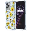 EASSGU TPU Silicone Custodia per Realme 9 (4G) / 9 Pro+ / 9 Pro+ FreeFire (6.5 Inches), Cover Protettiva in Silicone TPU Motivo Dipinto Trasparente - Girasole