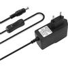 HEGEHE - Adattatore di alimentazione con interruttore 12V DC 1A, AC 100-240V 50/60Hz, spina/lunghezza cavo 90cm (jack 5,5 * 2,1mm) compatibile con box TV, strisce luminose a LED, router, fotocamere