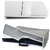 SAMTN Cover per PS5 slim, custodia per console di gioco, protezioni della pelle per PS5 slim Disc&Digital Console (Grigio orizzontale)