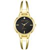 Anne Klein - Orologio da donna a bracciale rigido, con quadrante con vero diamante, Oro/Nero