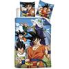 Aymax Parure da letto Dragonball Super, 100% cotone, copripiumino 140 x 200 cm + federa 65 x 65 cm
