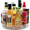 LGXS Portaspezie Girevole Organizer da Cucina 23.5CM, 360° Lazy Susan, Vassoio Frigorifero Girevole, Ripiano Girevole Cucina, Per Spezie, Frutta, Snack, Frigorifero, Bagno.