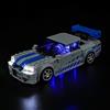 MENZAVA Kit di Illuminazione a LED Compatibile con LEGO 76917 2 Fast 2 Furious Nissan Skyline GT-R (R34) Speed Champions - Set di luci per a LED Il Modello (Non includere Il Modello)