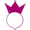 BF Souvenirs 1x LED corona lampeggiante e luminoso, principessa, re, festa, carnevale, compleanno, festa di carnevale, feste di compleanno per bambini, musica concerto (viola)