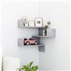 KTHLBRH Scaffale Angolare Parete Grigio Cemento 40x40x50 cm Truciolato mensola sospesa libreria a muro mensole camera da letto Mensole da muro Adatto per soggiorno, camera da letto,ufficio