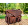 Fatto a mano Borsa in vera pelle di qualità valigetta vintage borsa a tracolla messenger p...