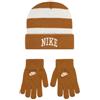 NIKE CHUNKY STRIPE APEX BEANIE CAMEL/BIANCO (XAV)