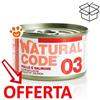 Natural Code 3 Cat Adult al Pollo e Salmone - Lattina Da 85 Gr - CONFEZIONE RISPARMIO