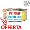 Petreet Cat Adult Le Vellutate Sterilizzato al Tonno con Mais - Lattina da 70 Gr - CONFEZIONE RISPARMIO