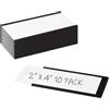 Realth Etichette Magnetiche Scrivibili 50MM X 100MM 10 Pcs