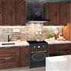 GURARI Set di cottura GURARI GCH E 612 BL r + GCH F 462 BL 6 Prime, Cucina a libera installazione a vetro ceramika retrò 60 cm, Range Coocker, 60 L, Nero + cofano estrattore, 1000m3/h