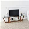Hanah Home Supporto per TV, Pino, Noce, Taglia Unica
