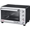 Sirge FORNO28CL Fornetto Elettrico con Luce, Spiedo, Girarrosto Cesto Rotante - Ventilato 28 L - 1600 W