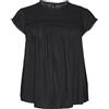VERO MODA CURVE Vmdebbie Pleat S/L Top Wvn Ga Curve Noos Camicia da Donna, Nero, 54