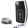 TOOMUME Cover Chiave TPU, Custodia Chiave Adatto per Ford Fiesta Focus Mondeo Tourneo Ecosport Galaxy Kuga Falcon Fusion Escort Ka B-Max, Copri Chiavi Guscio Chiave Auto Telecomando - Flip Key
