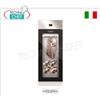 ARMADIO FROLLATURA CARNE, Inox, 1 Porta VETRO Nera, carico Max 150 Kg, mod. MEAT 700 GLASS