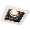 QAZQA carree - Faretto da incasso Moderno - 1 luce - L 103 mm - Nero - Design - Soggiorno I Camera da letto I Sala da Pranzo I Cucina