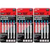 TopsTools 15 lame per seghetto alternativo TopsTools T118B per taglio metalli compatibili con Bosch Dewalt Makita Milwaukee e molti altri