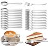 Gohytal Set di cucchiai da tè in acciaio inox, cucchiaini da caffè, cucchiaini da dessert, set di cucchiai da tè per ristoranti, lavabili in lavastoviglie