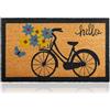 AMARU DOOR MATS Zerbino Bicicletta Fibra di Cocco - 70x40cm - Zerbino Ingresso Casa con Superficie Antiscivolo in PVC e Fibra Cocco - Per Corridoi,Porte Esterne-Accessori per la Casa-Design Minimalista Originale