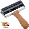 Tianman Mattarello per pizza, rullo in marmo antiaderente tipo T, per torte tortilla fudge pizza biscotti e altre cottura in cucina (nero).